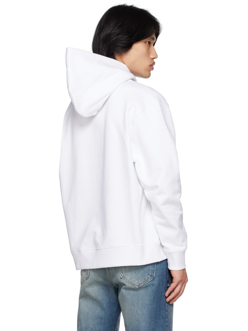 White Kenzo Paris Embroidered Hoodie 3