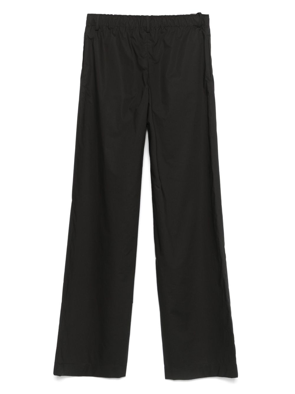cotton wide-leg trousers - 2