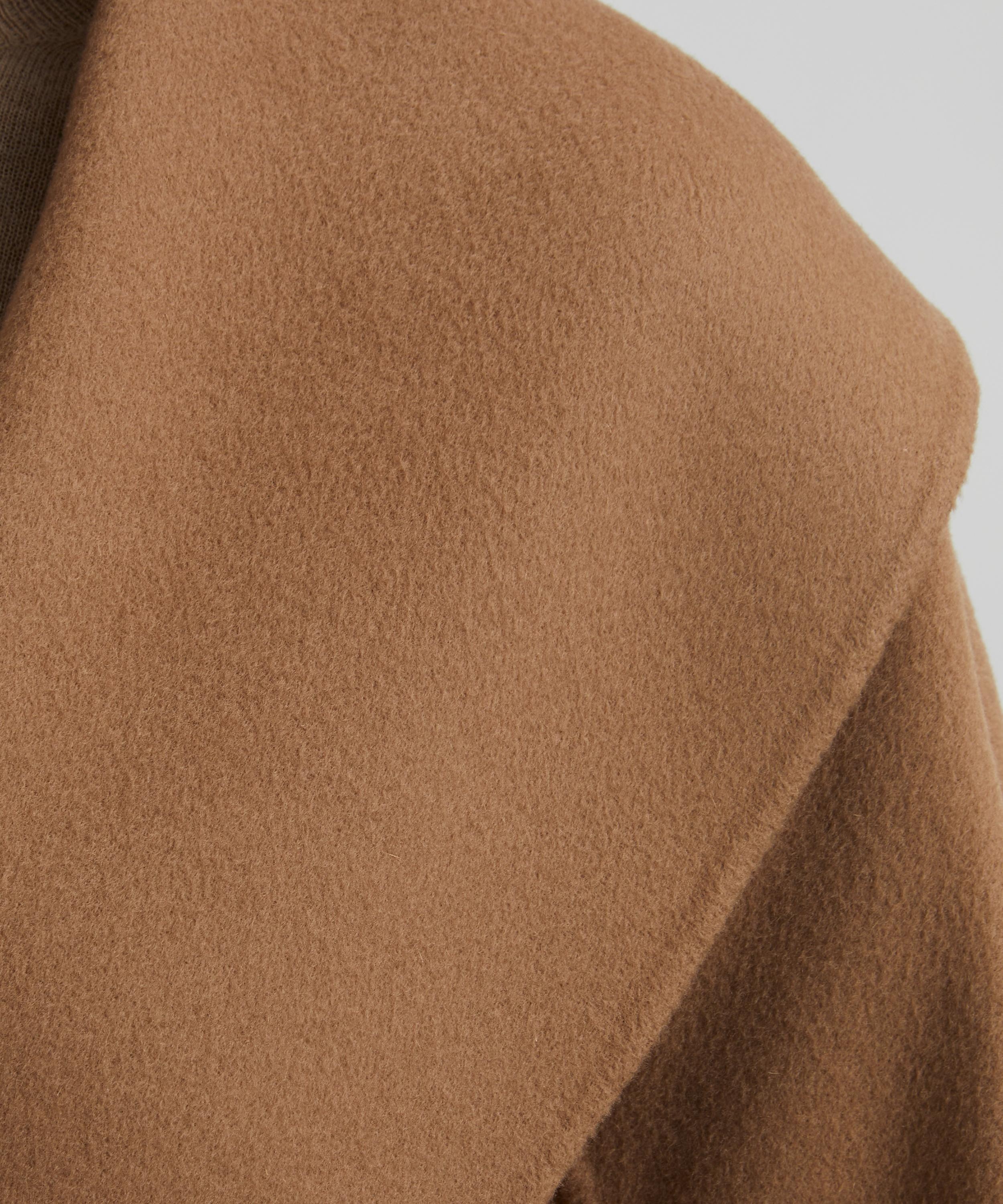 Messi Double-Faced Short Wool Coat - 5