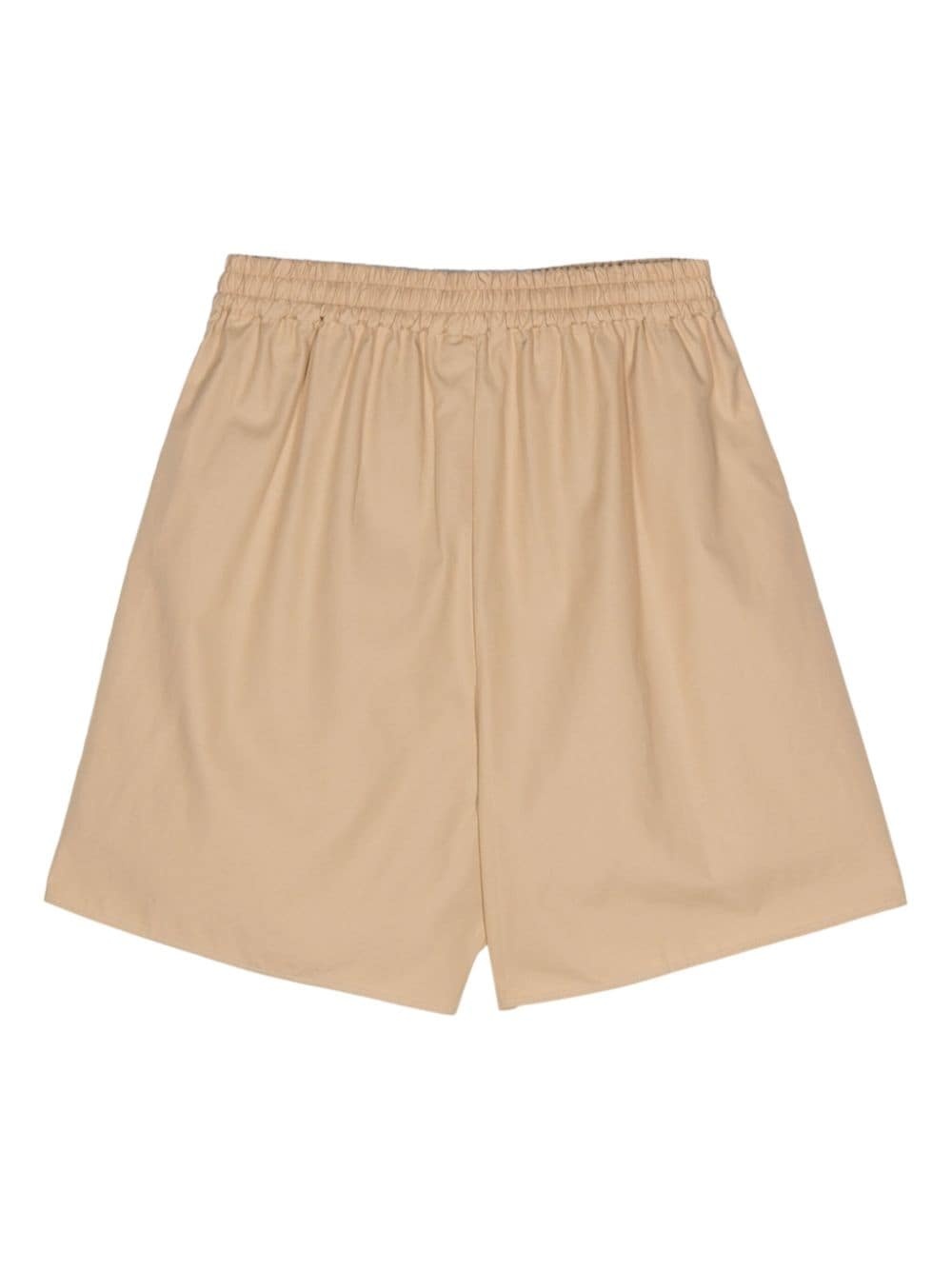elasticated-waistband cotton shorts - 2