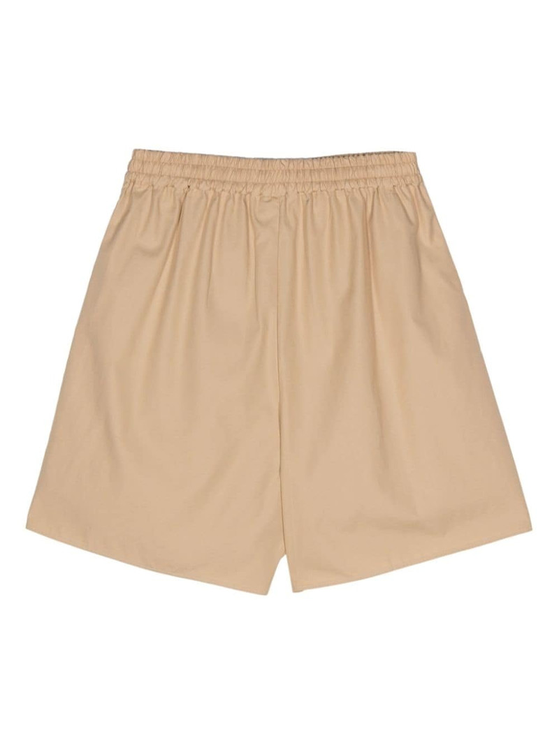 AURALEE elasticated-waistband cotton shorts outlook