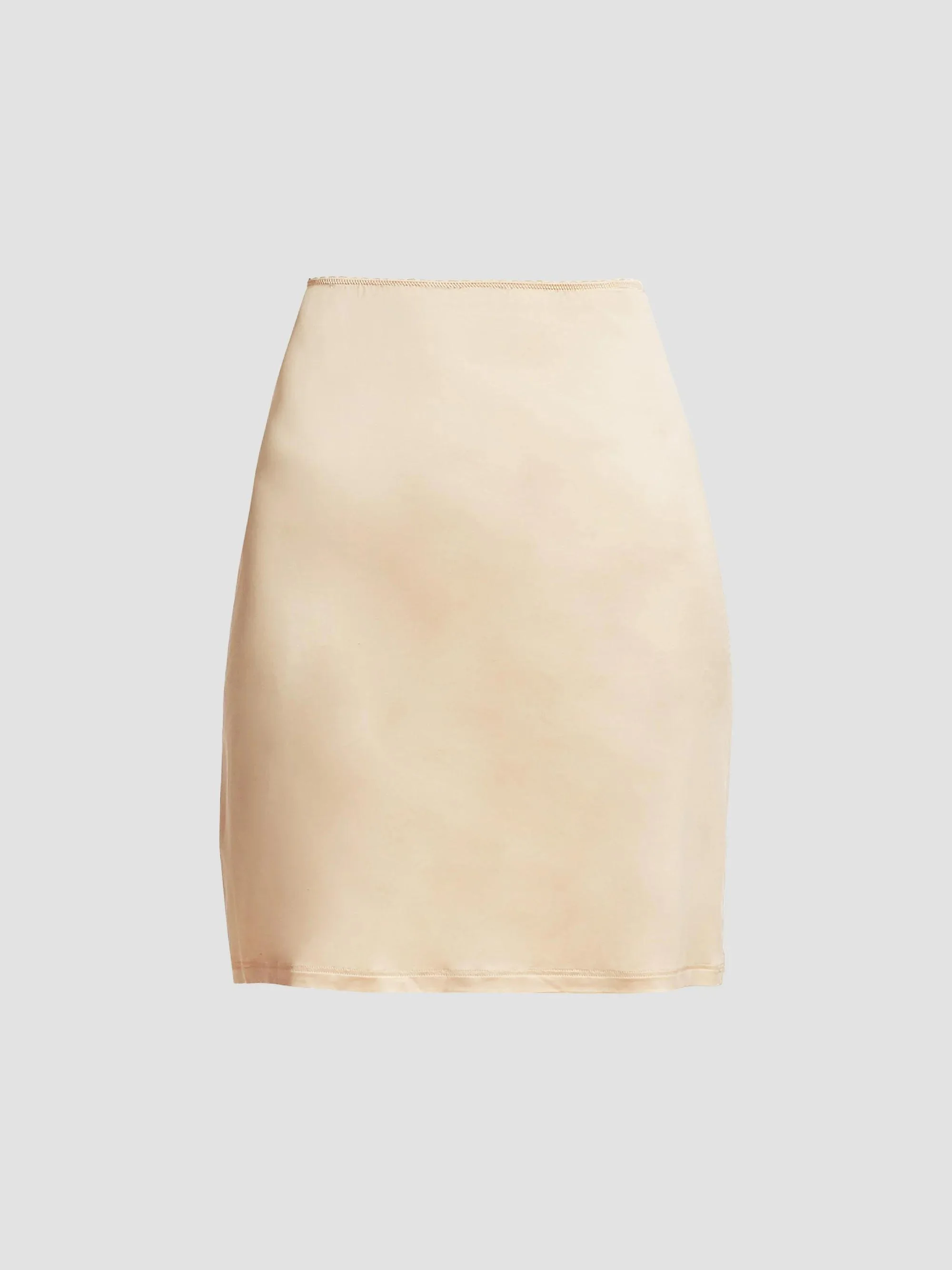 Women's Satin Deluxe Half Slip - Natural - 1