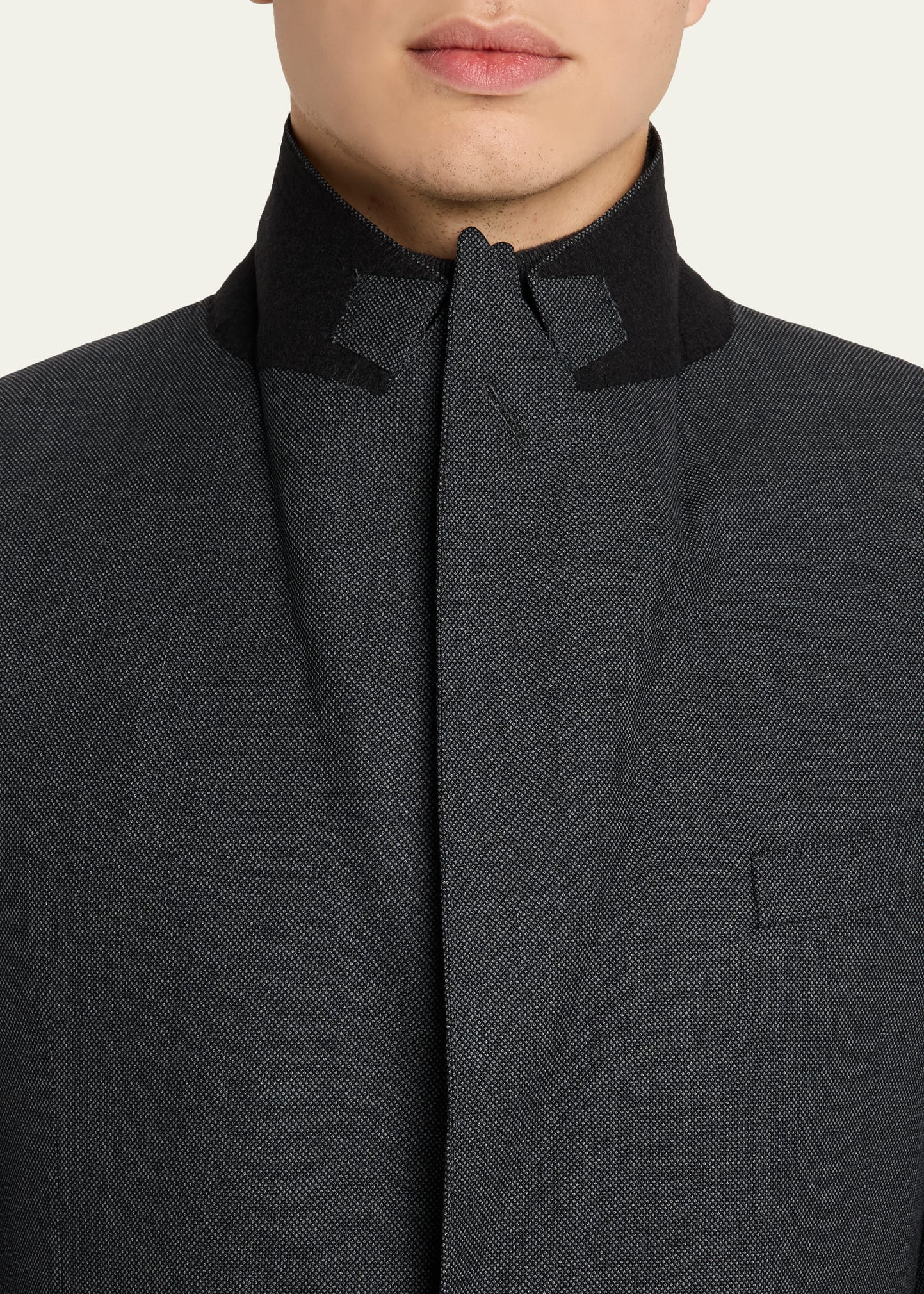 Men's Gregory Wool and Cashmere Birdseye Suit - 8