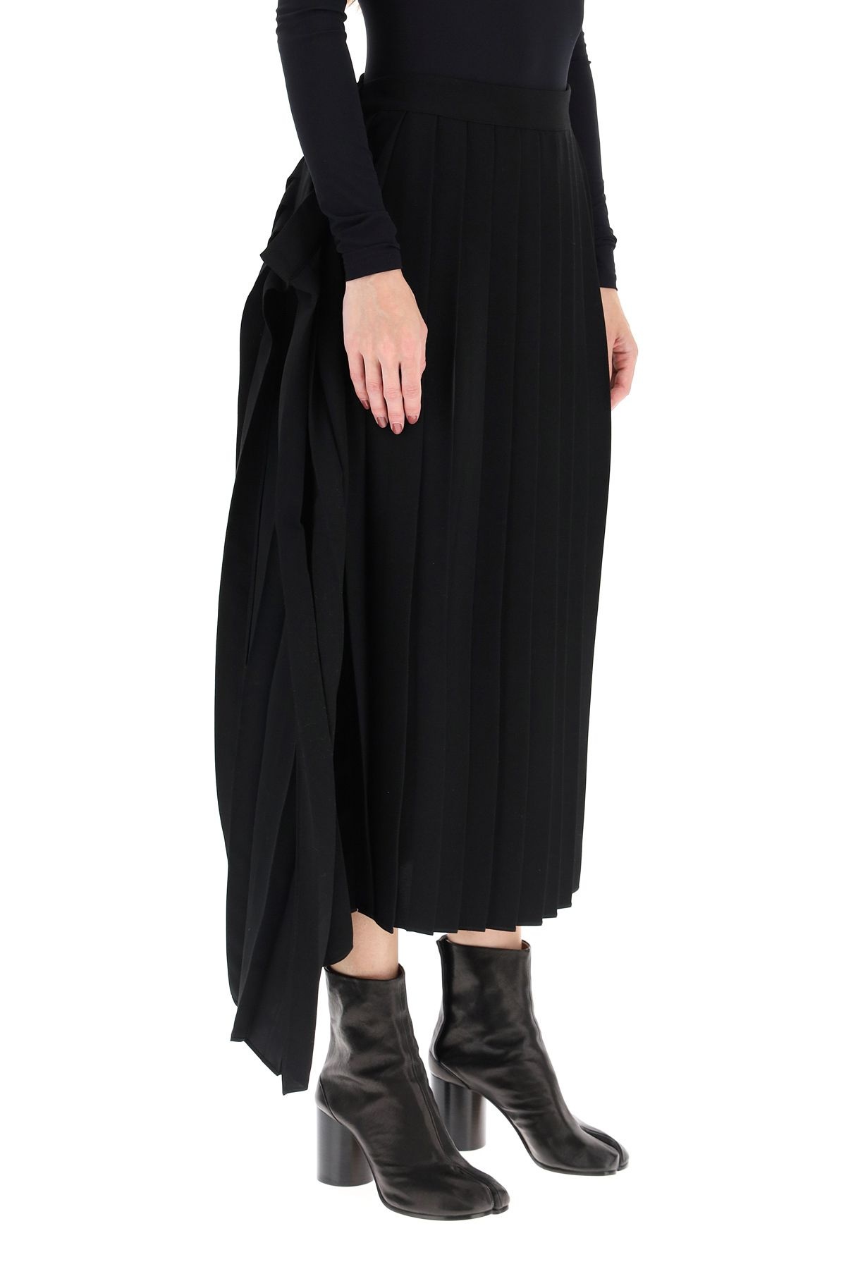 ASYMMETRIC PLEATED SKIRT - 3