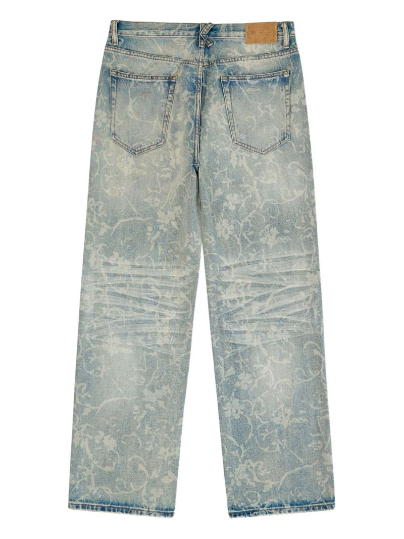 KidSuper floral-pattern jeans outlook