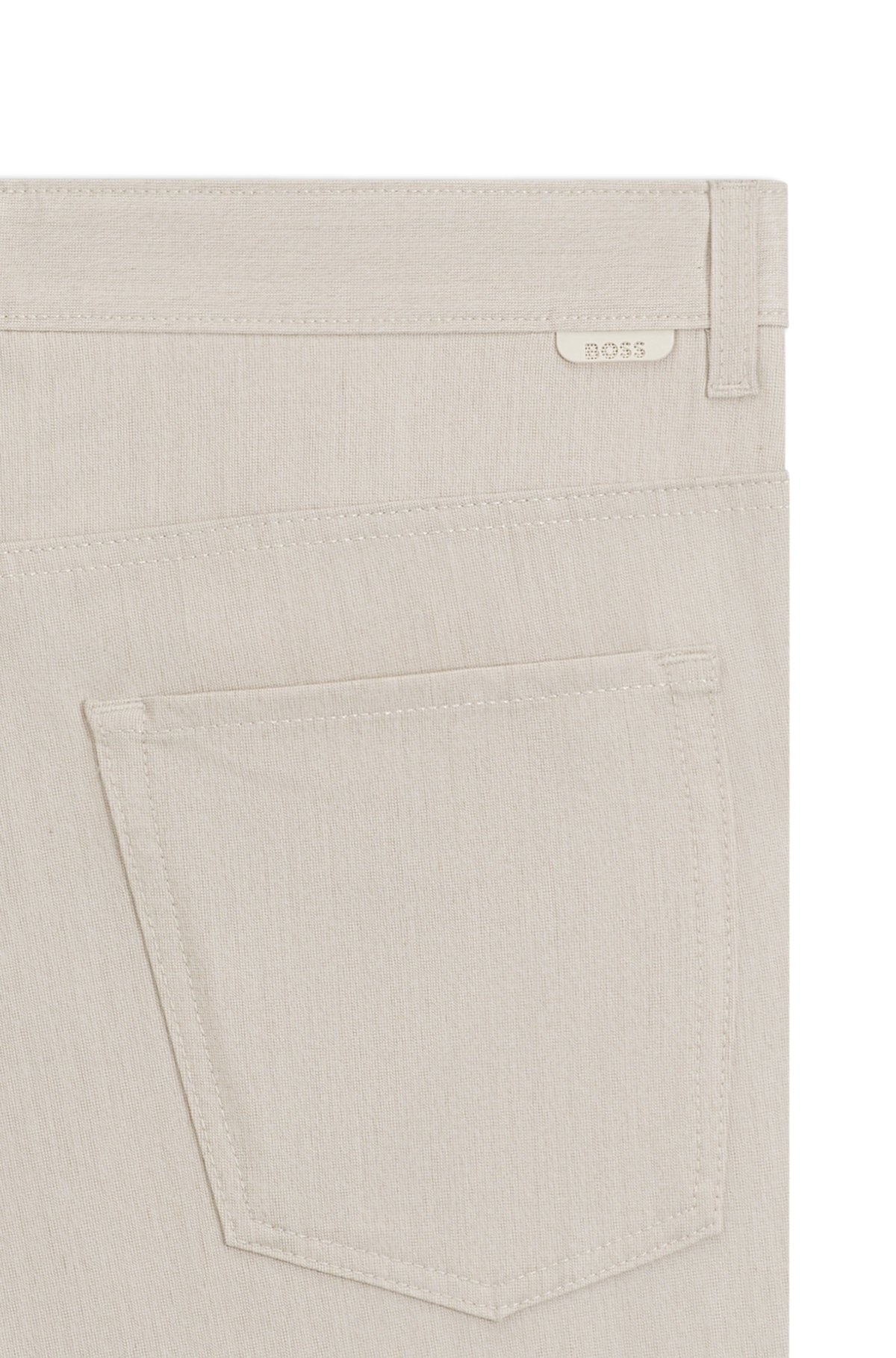 DELAWARE SLIM-FIT TROUSERS IN WRINKLE-RESISTANT DOBBY - 6