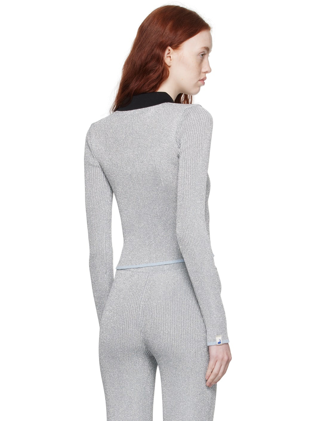 Silver Fitted Polo - 3