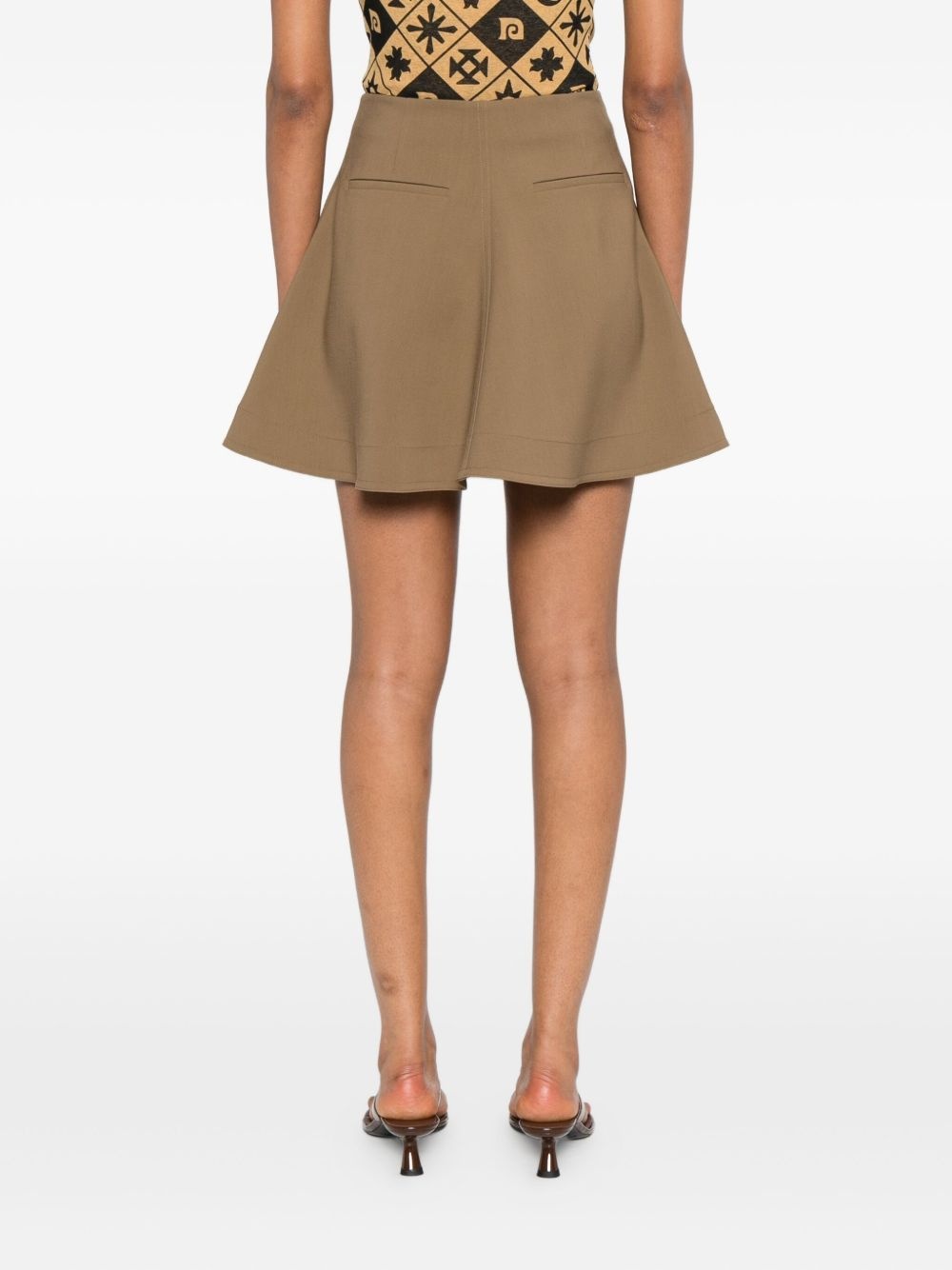 stretch a-line skirt - 4