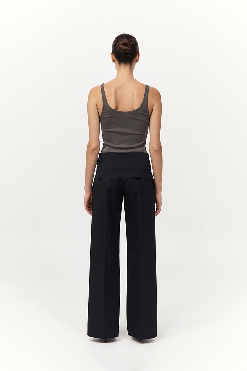 Cummerbund Pants - Black - 5