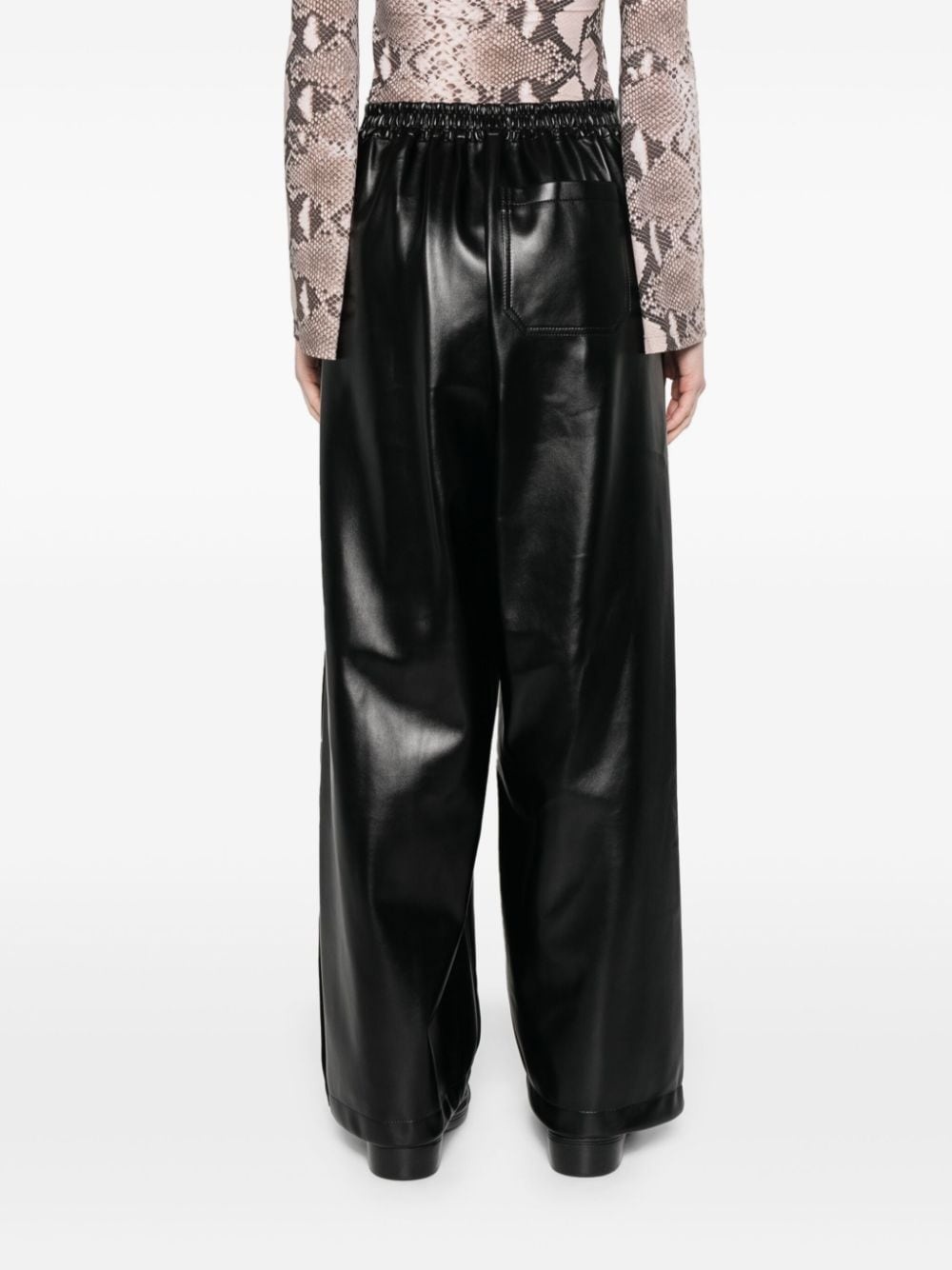 faux-leather trousers - 4