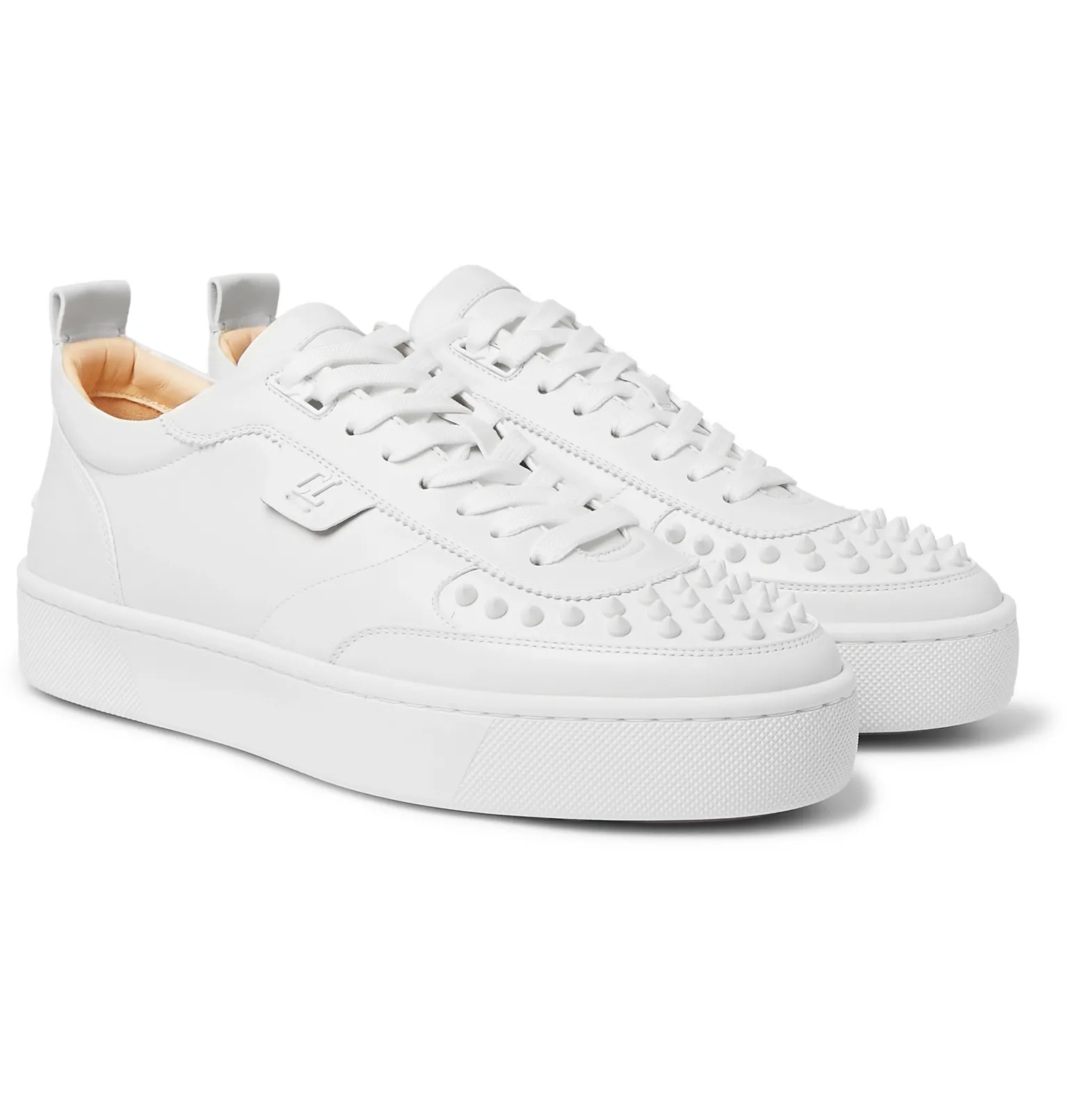 Happyrui Spiked Leather Sneakers - 10