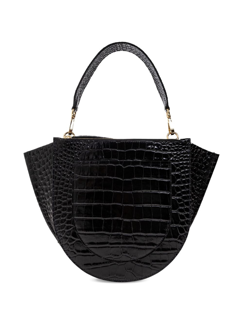 Mia crocodile-effect tote bag - 3