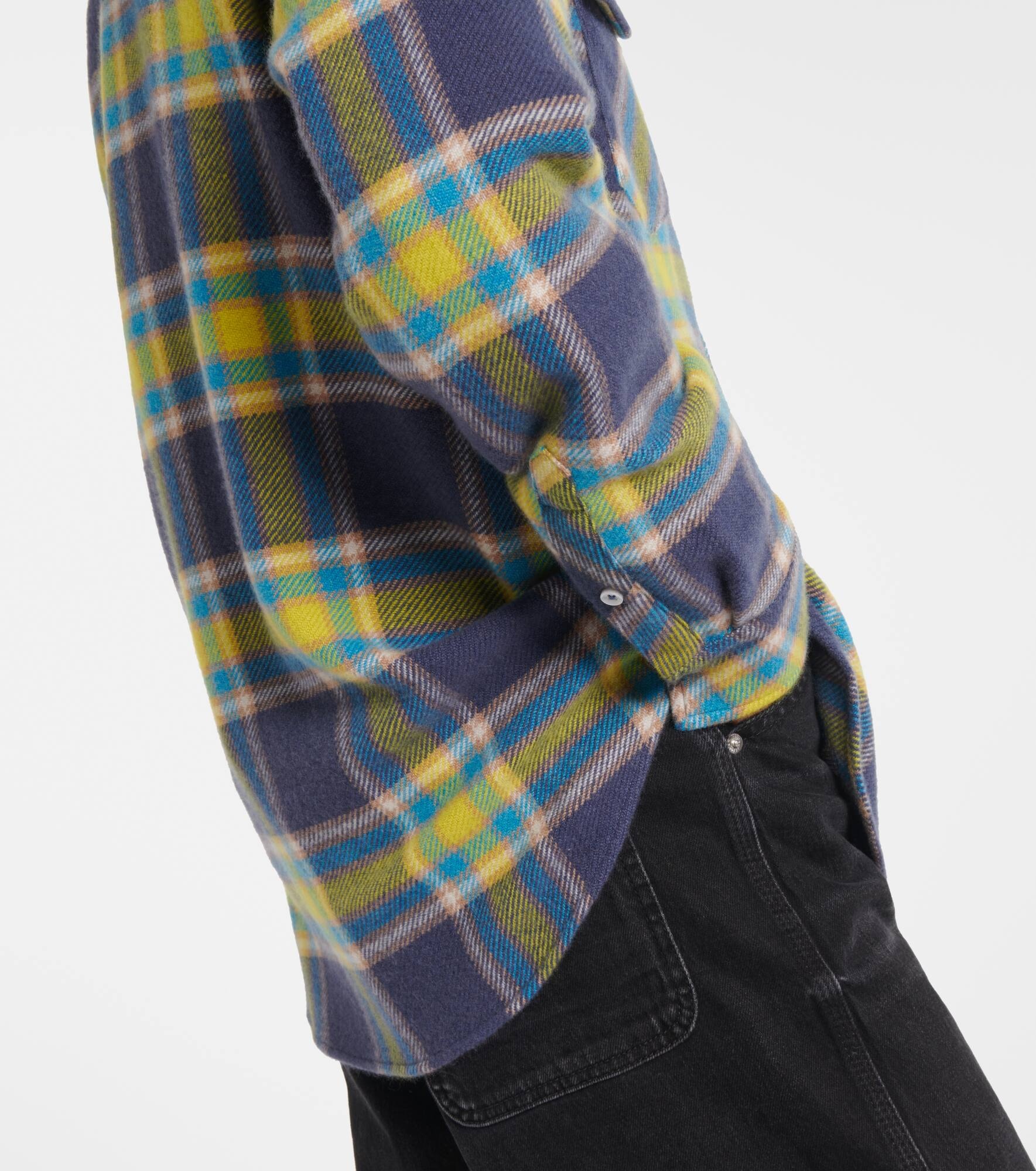 Explorer tartan cashmere shirt - 5