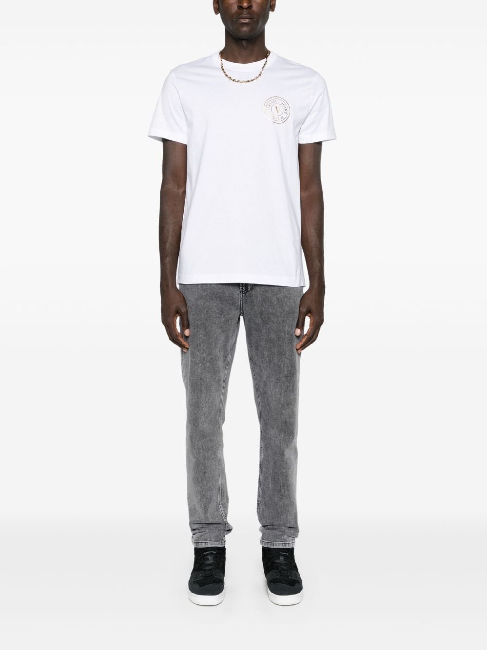 logo-print cotton T-shirt - 2