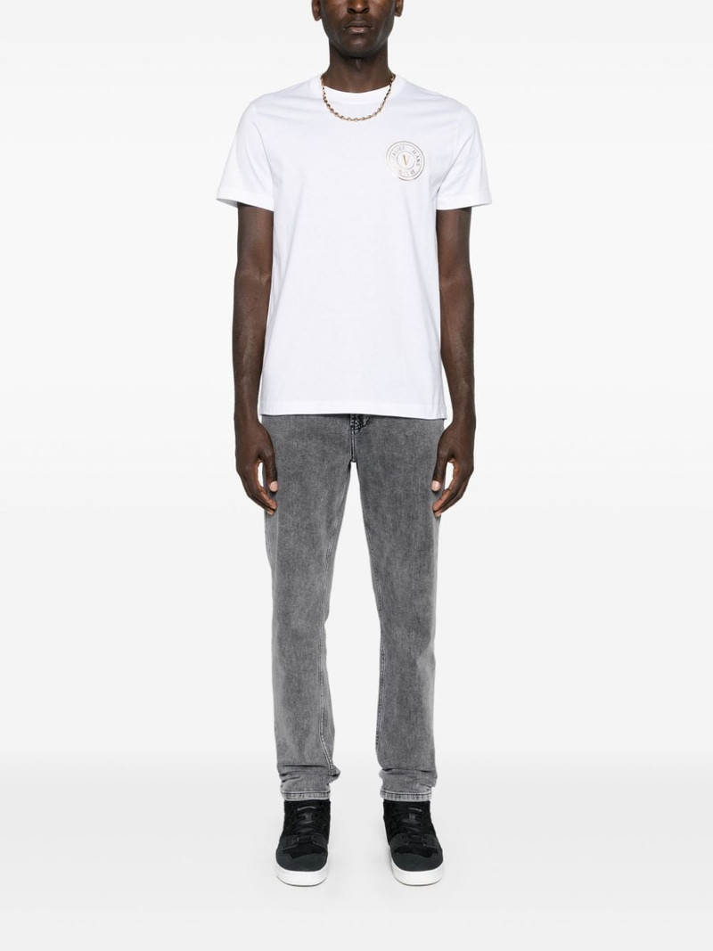 VERSACE JEANS COUTURE logo-print cotton T-shirt outlook
