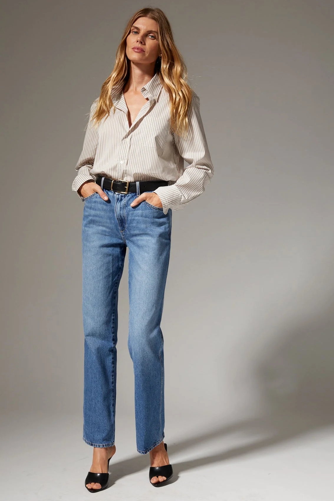 RELAXED STRAIGHT LEG DENIM - 1