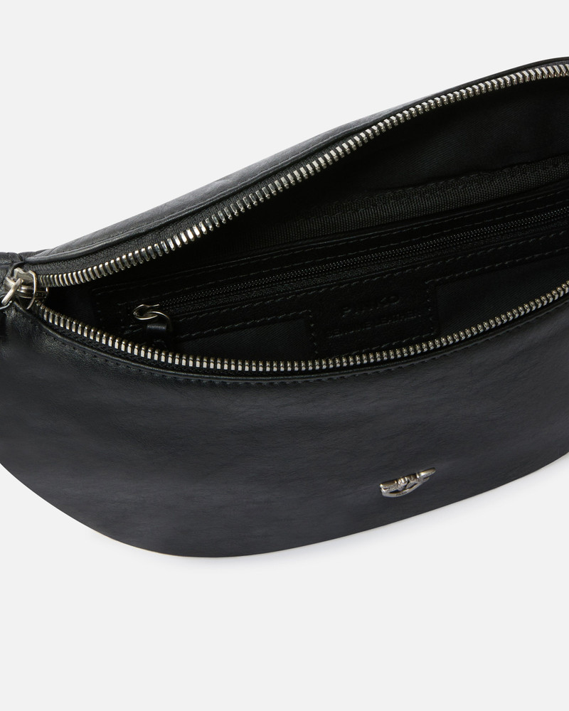 SMALL BELT BAG IN NEW BIKER LEATHER 4