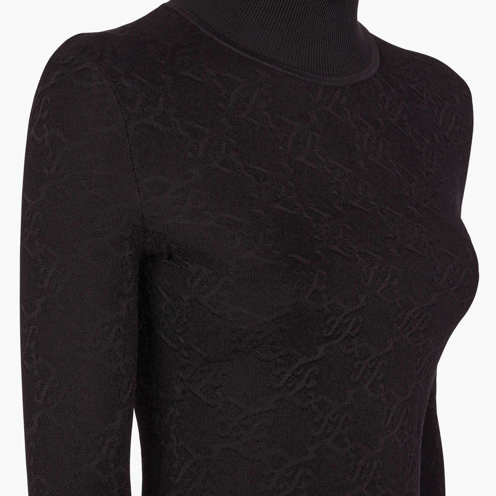 Black viscose dress - 3