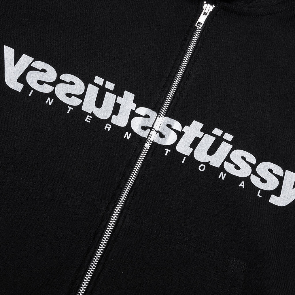 MIRROR ZIP HOODIE - BLACK - 3