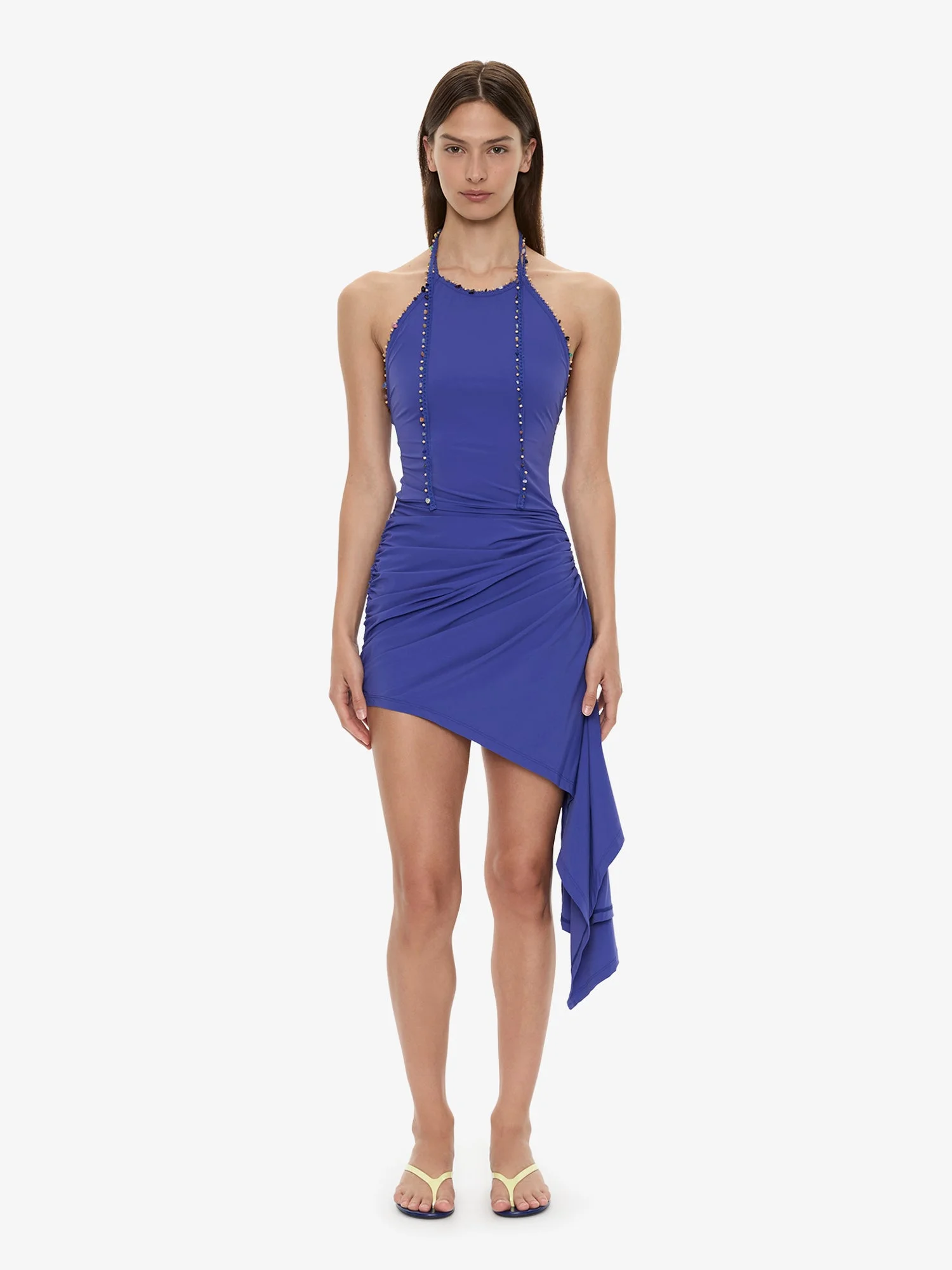 Beach Quartz Ruched Mini Dress - 1