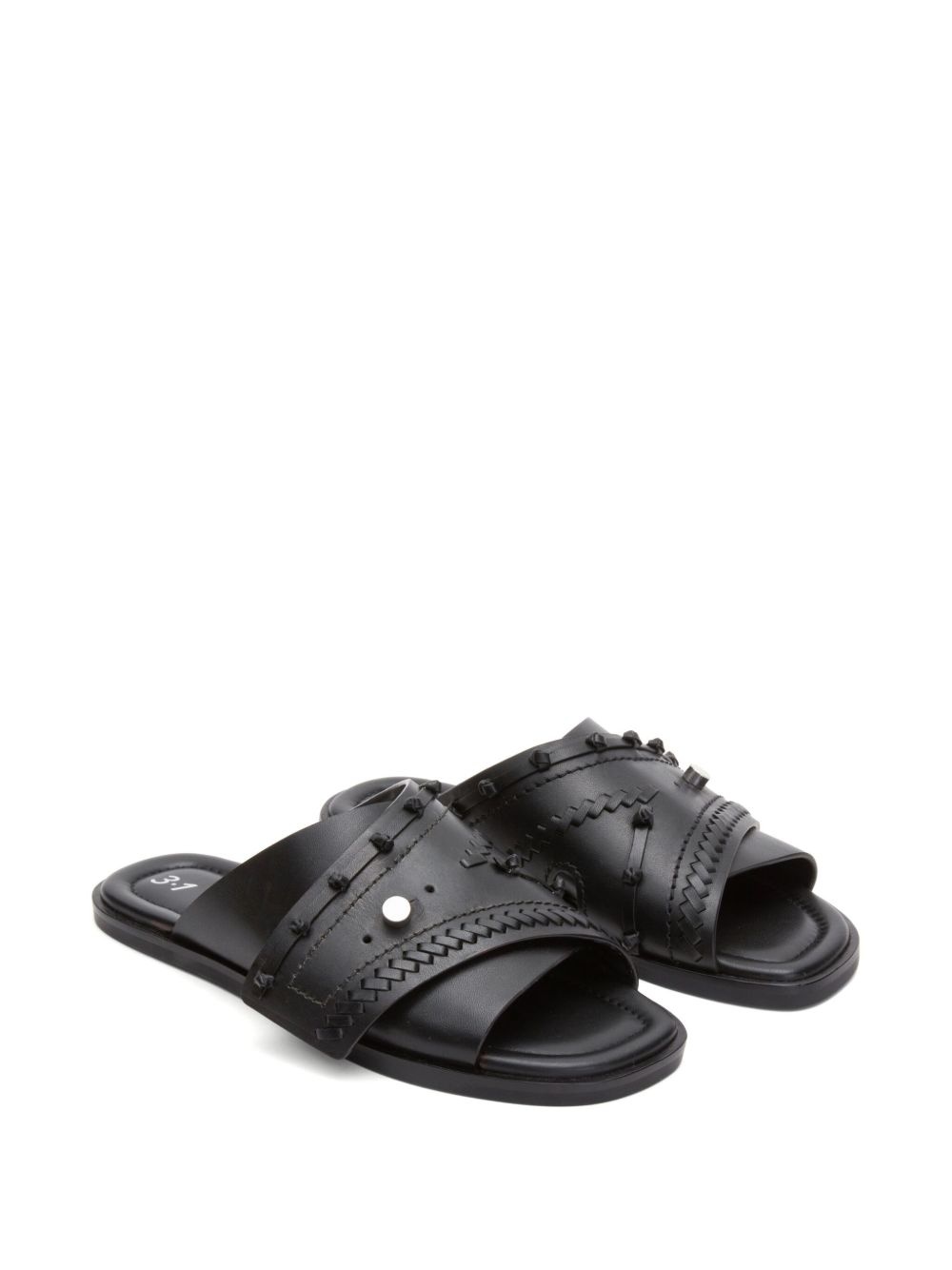crossover slide sandals - 2
