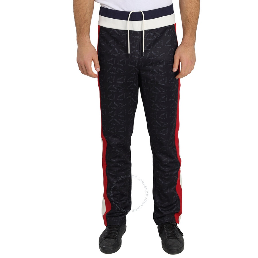 Moncler Men's Black Logo Accent Sweat Pants - 3