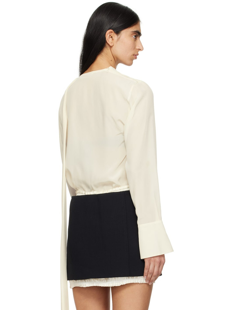 Off-White Twist Detail Scarf Blouse 3