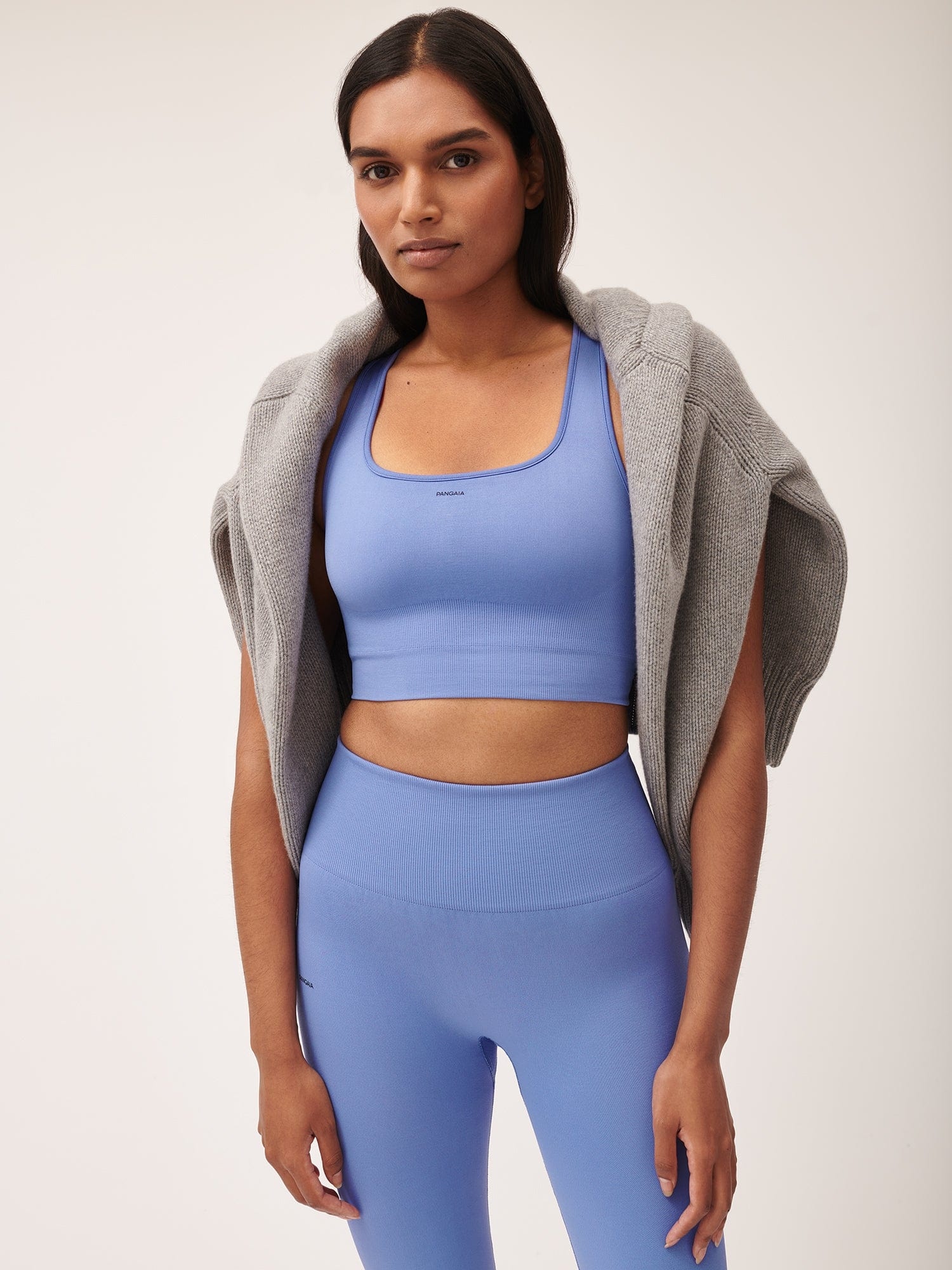 Women's Plant-Stretch Compressive Sports Bra - Iris Purple - 5