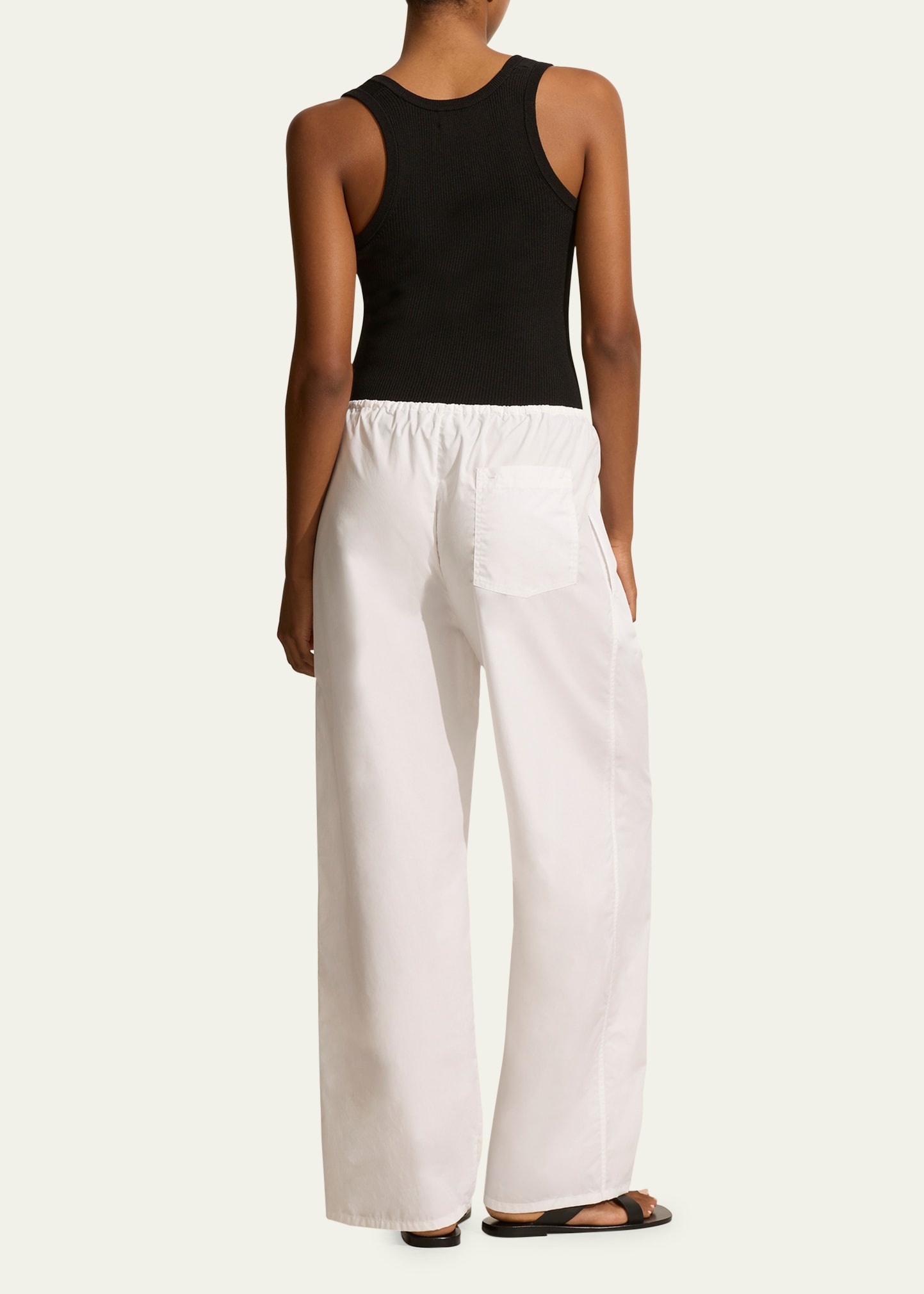 Cotton Drawstring Pants - 3