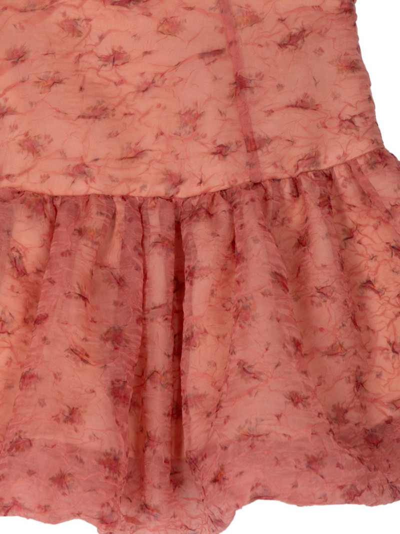 shibori organza short skirt 3
