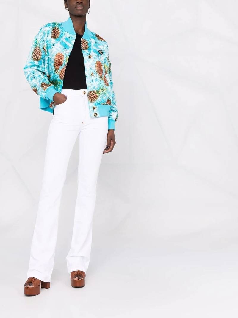 PHILIPP PLEIN high-waisted flared jeans outlook