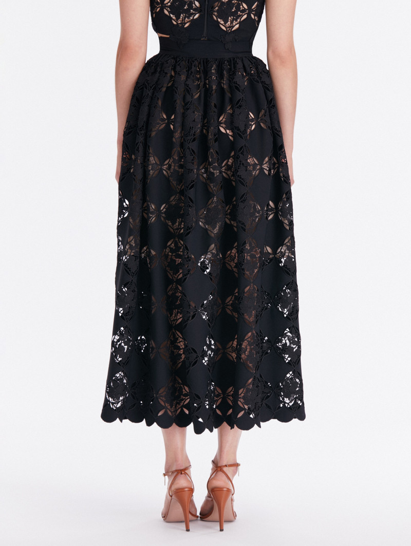 GARDENIA GUIPURE EYELET SKIRT 3