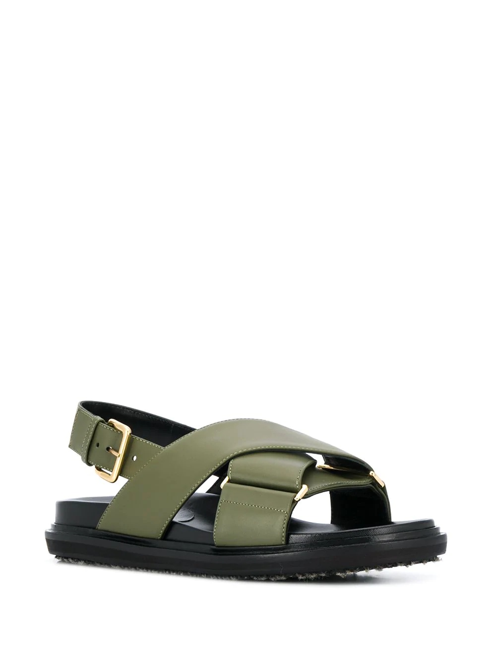 chunky crossover strap sandals - 2