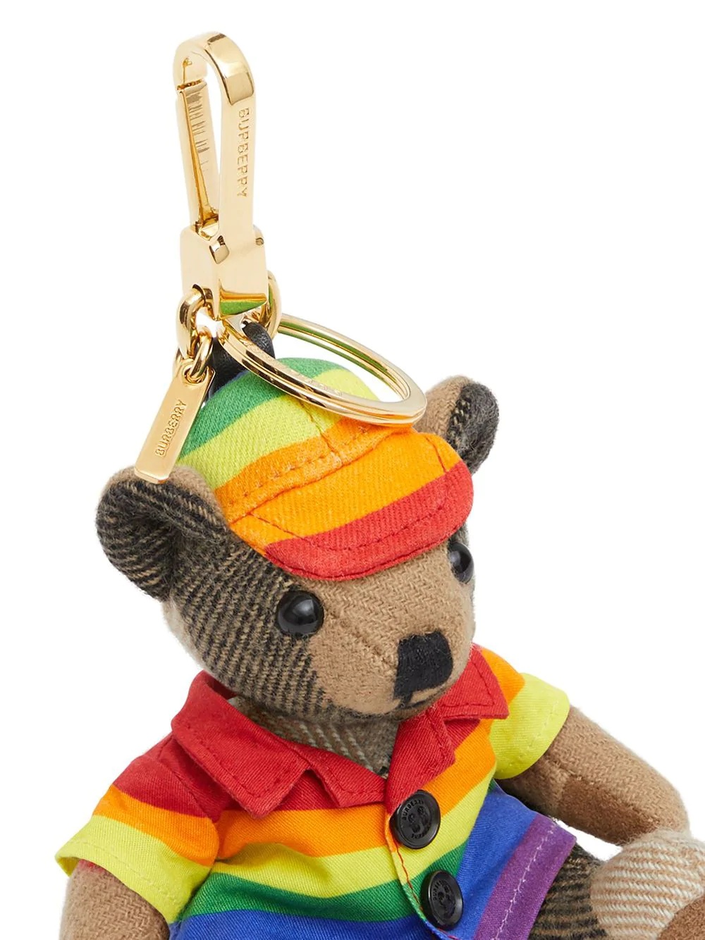 Thomas bear rainbow coat and hat charm - 3