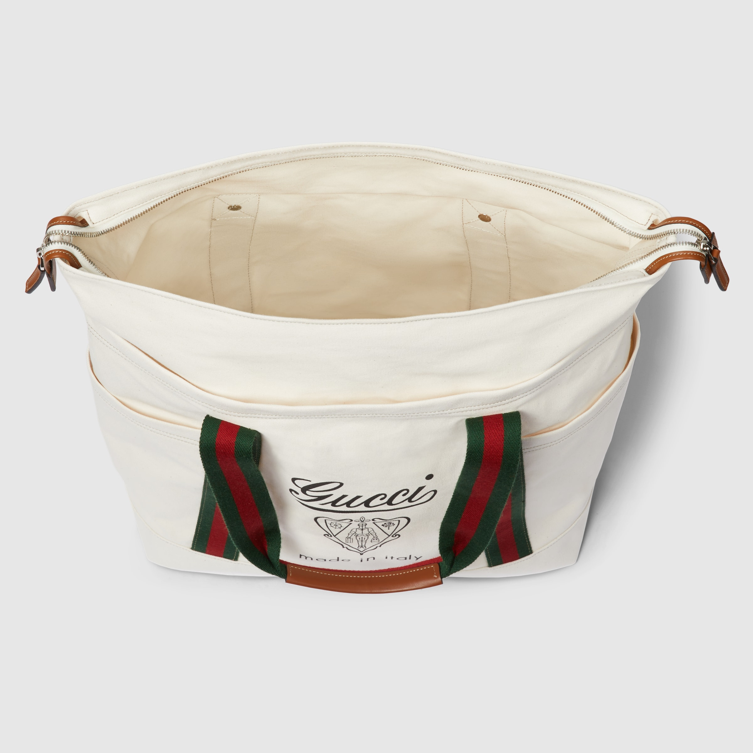 Medium printed canvas bag with Web - 10