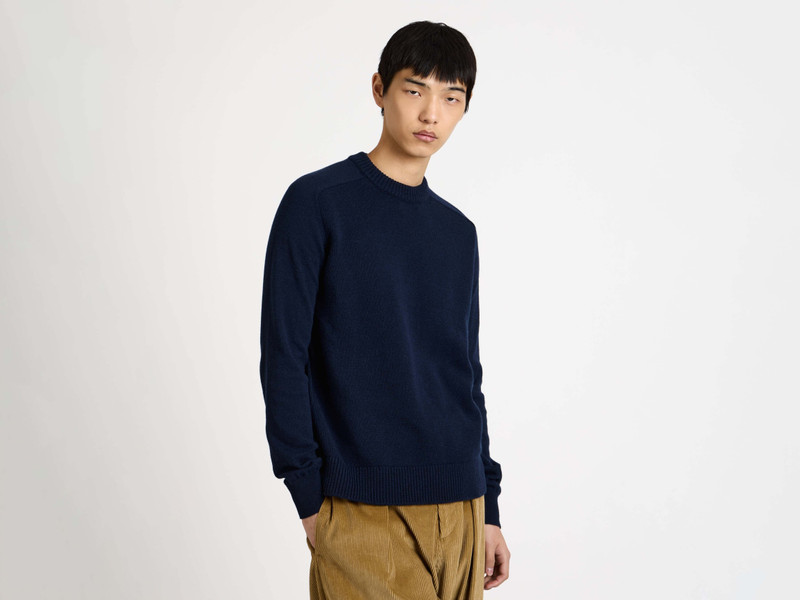 MENS RAGLAN JUMPER IN NAVY 4