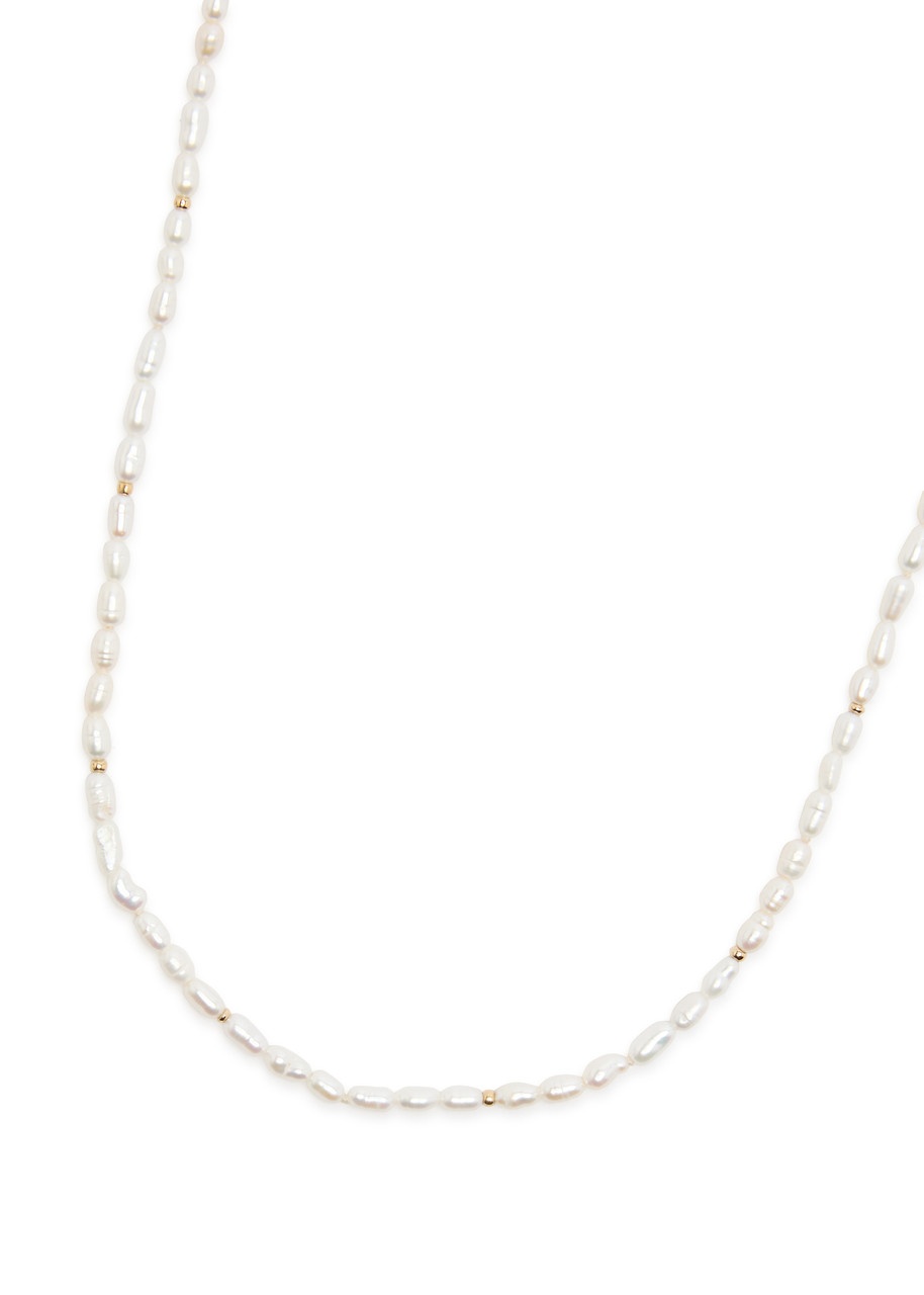 Valentino Ovalette Beaded Pearl Necklace - 3