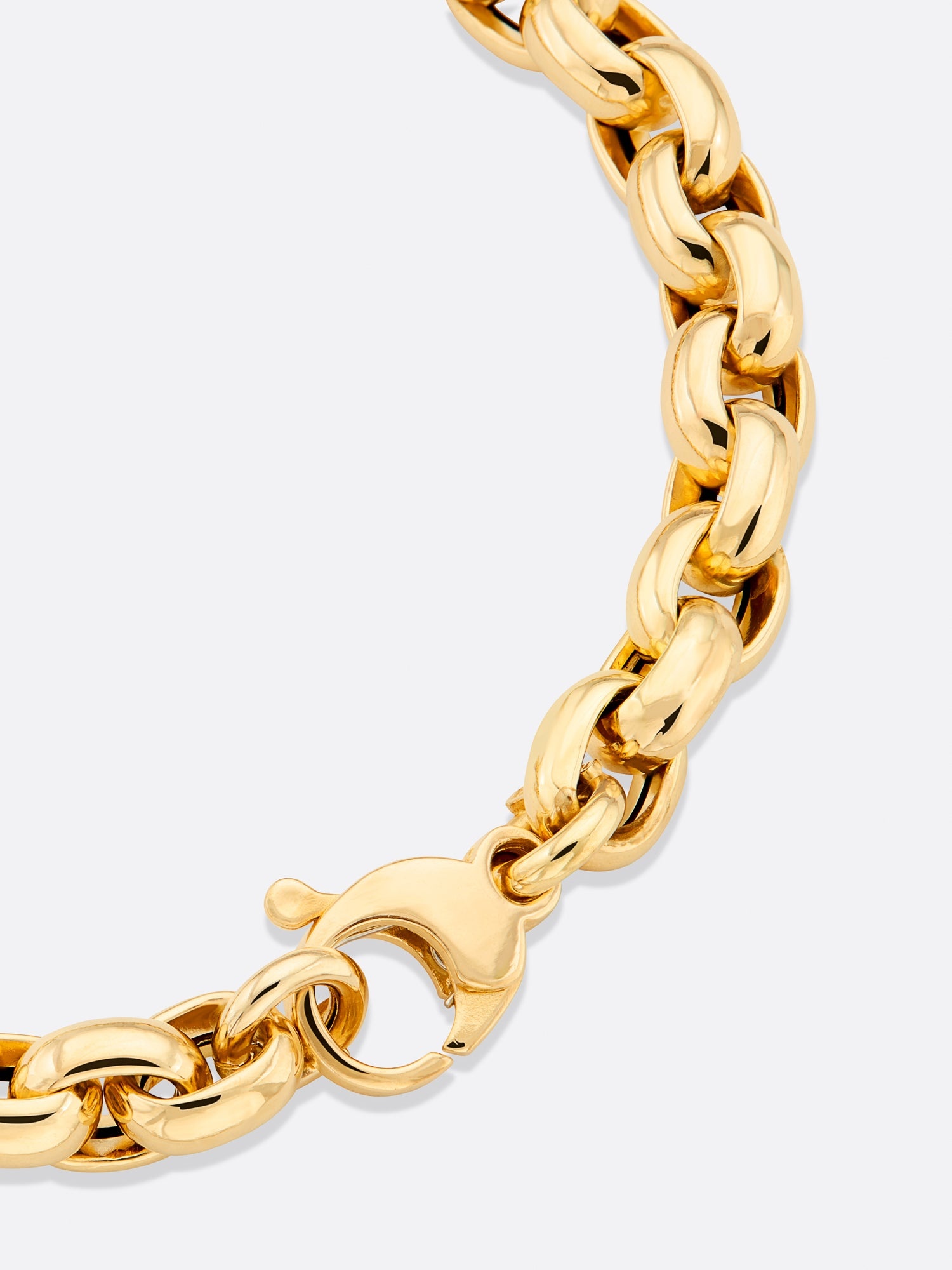 Icons Yellow Gold Rolo Link Bracelet - 4