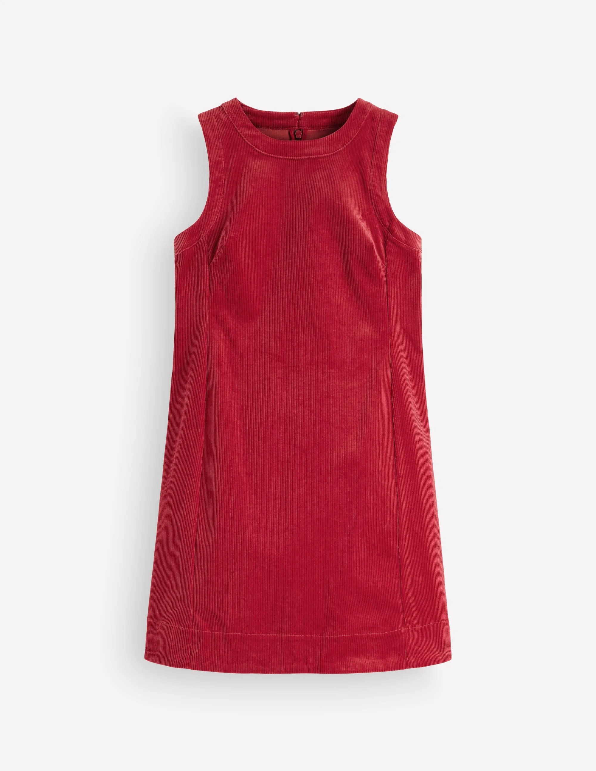Lou Cord Shift Dress-Crimson Red - 1
