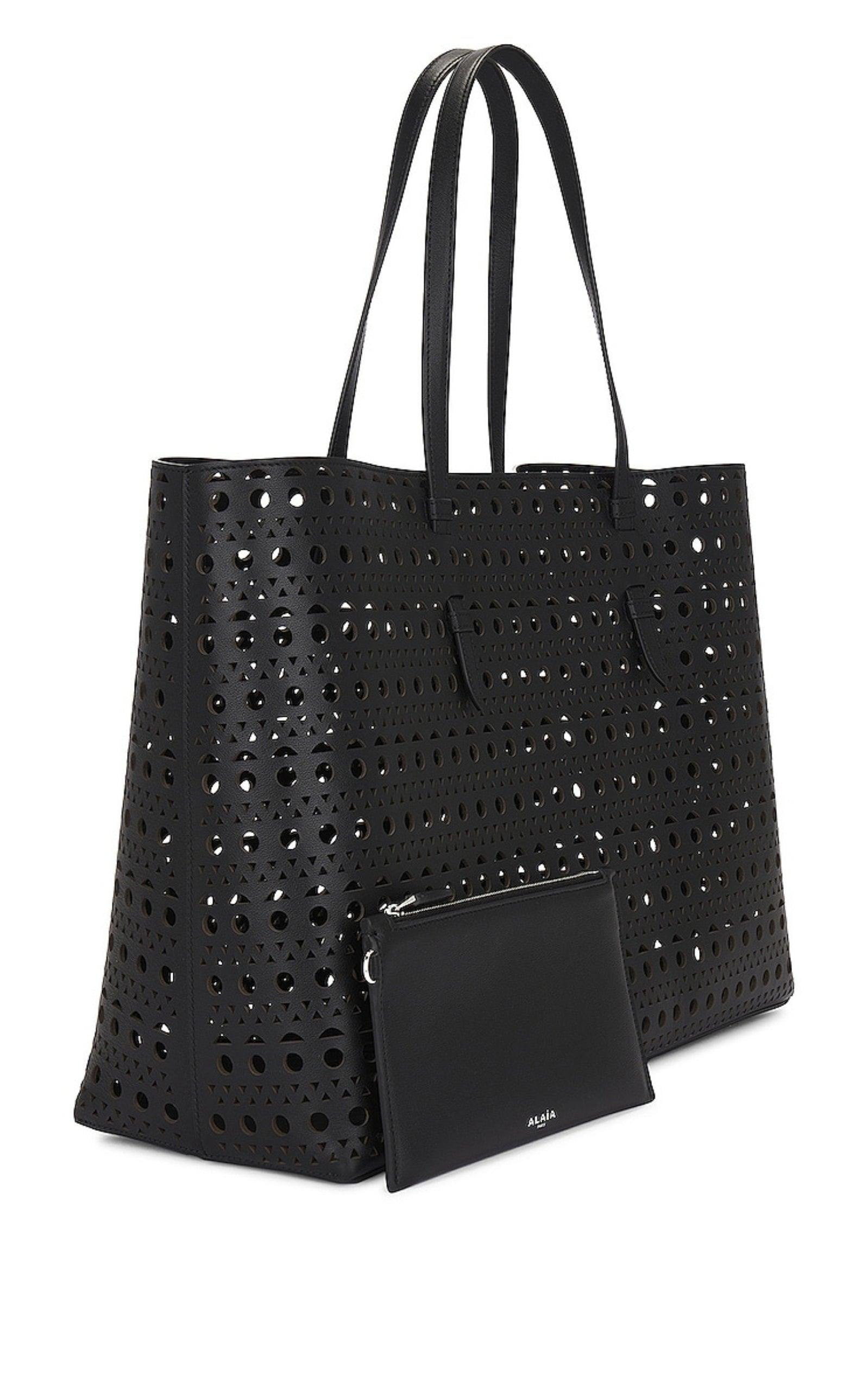 Mina 44 Large Leather Tote Bag - 3