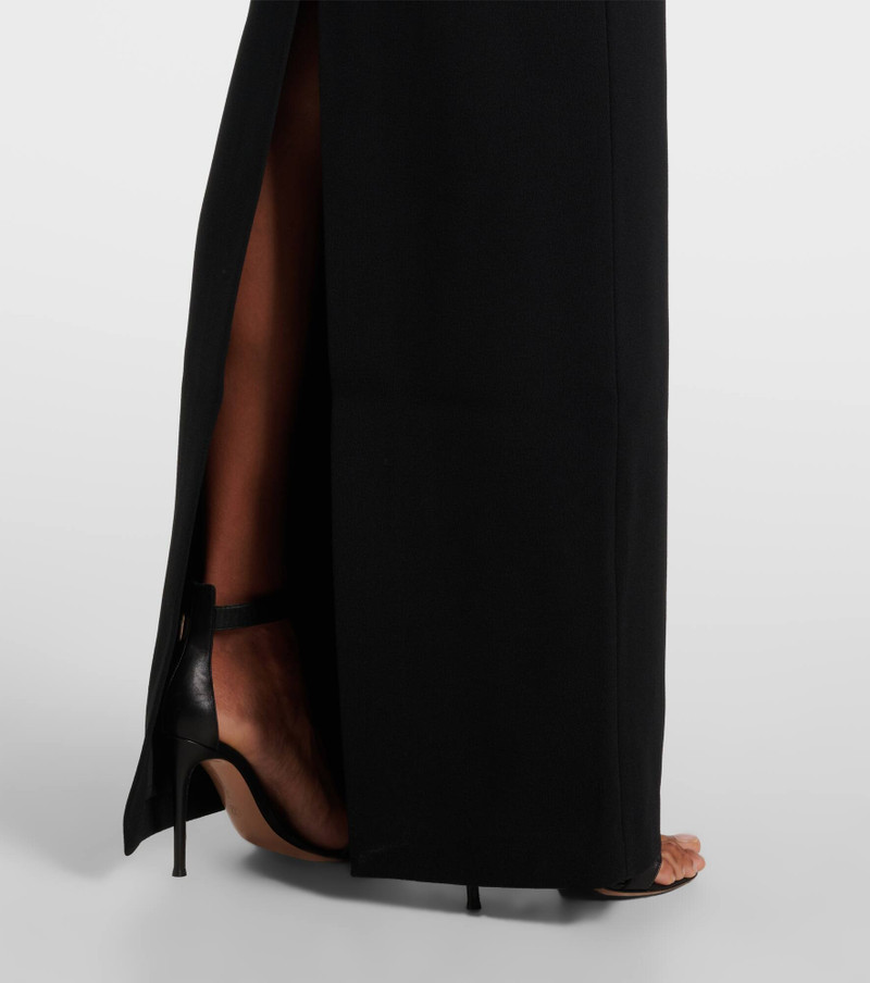 Athena caped crêpe gown 5