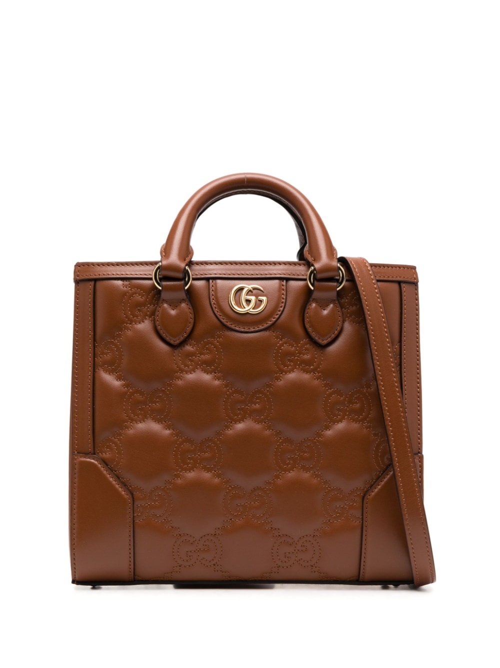 GG logo-embossed mini tote bag - 1