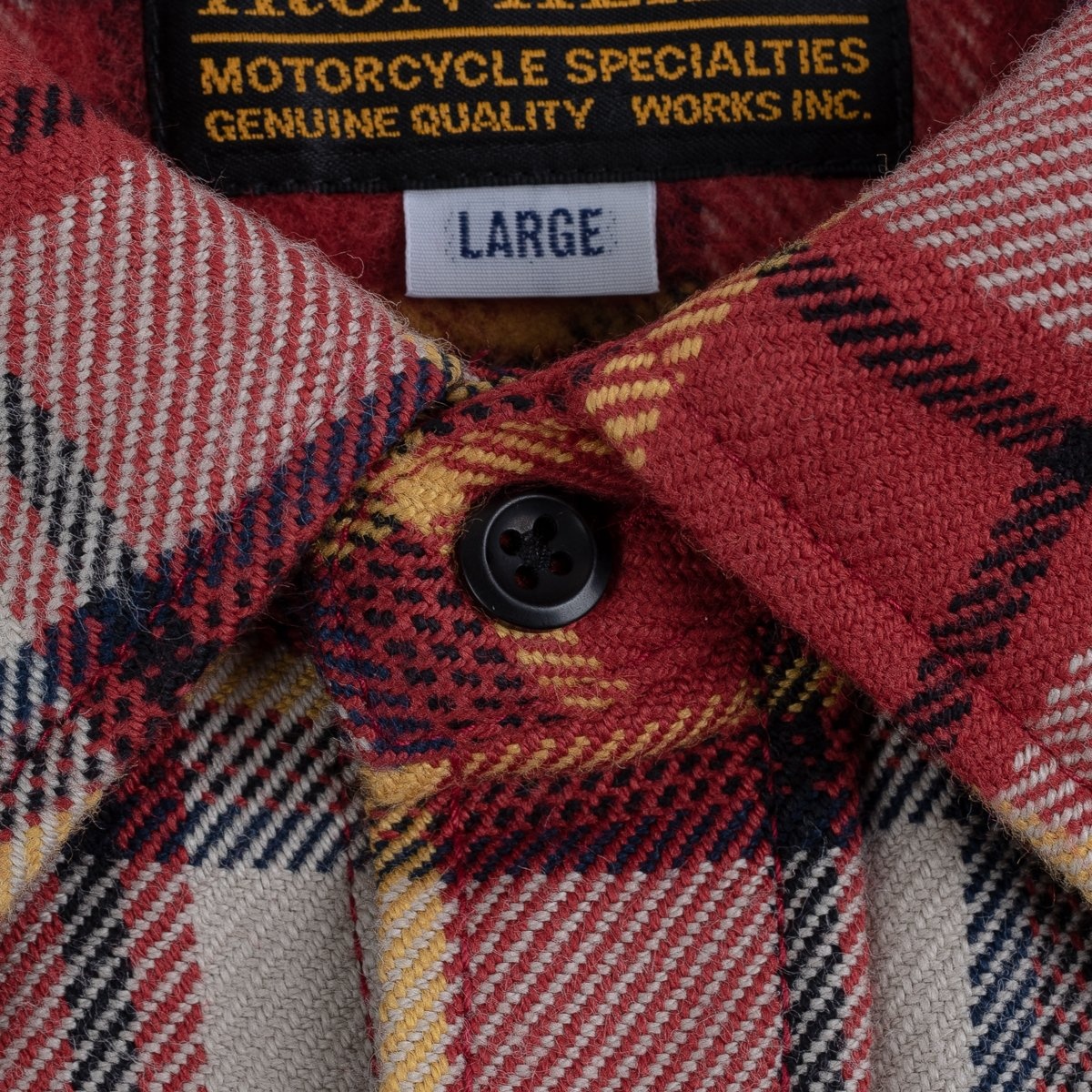 Ultra Heavy Flannel Classic Check Western Shirt - Red - 8