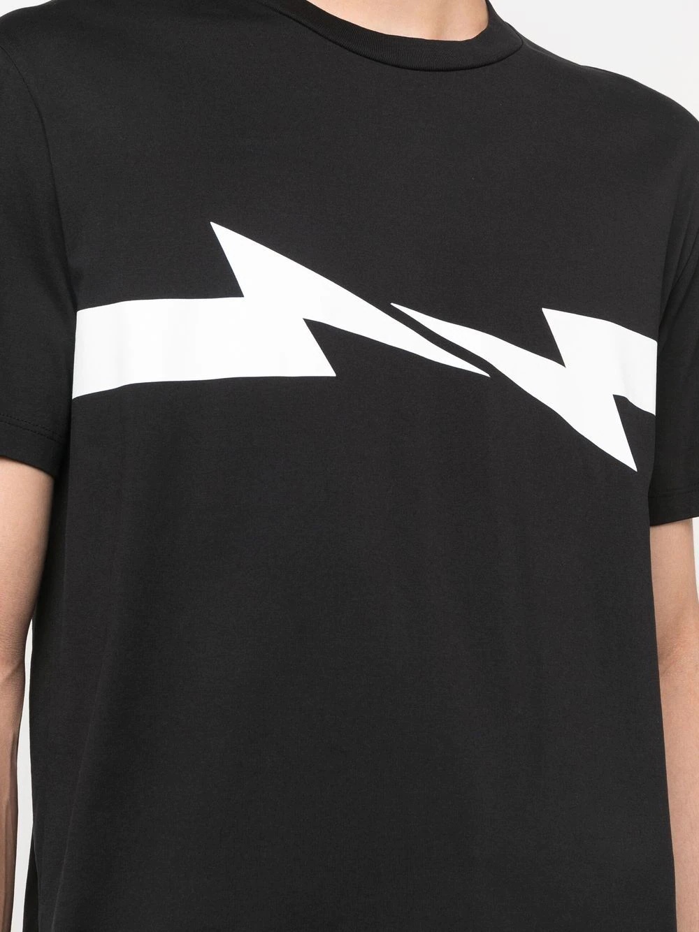 Thunderbolt-print cotton T-shirt - 5