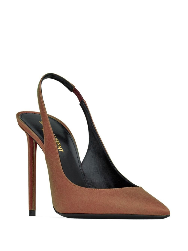 SAINT LAURENT Zoe 105mm slingback pumps outlook