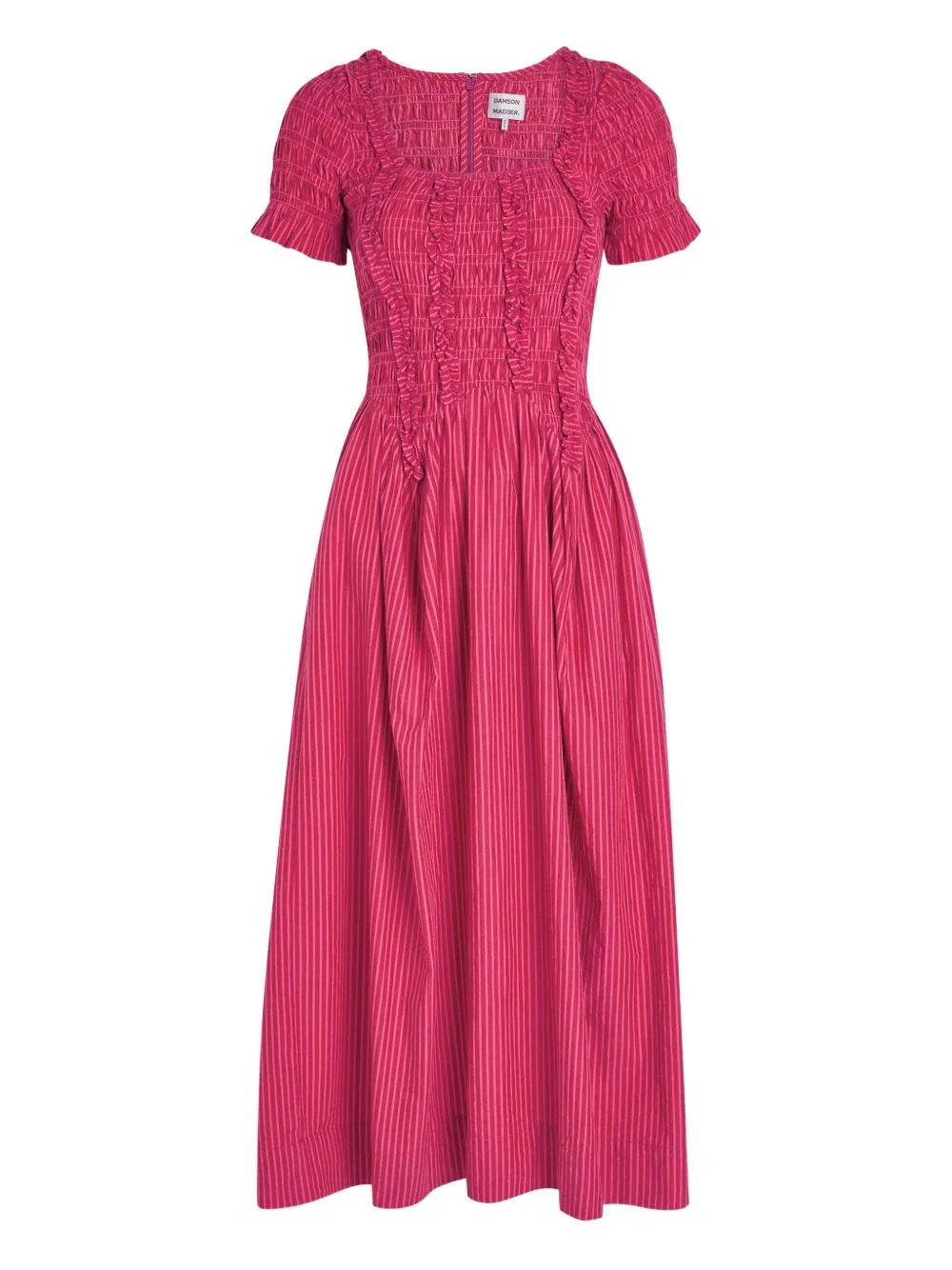 Raphaela striped-pattern ruffled dress - 1