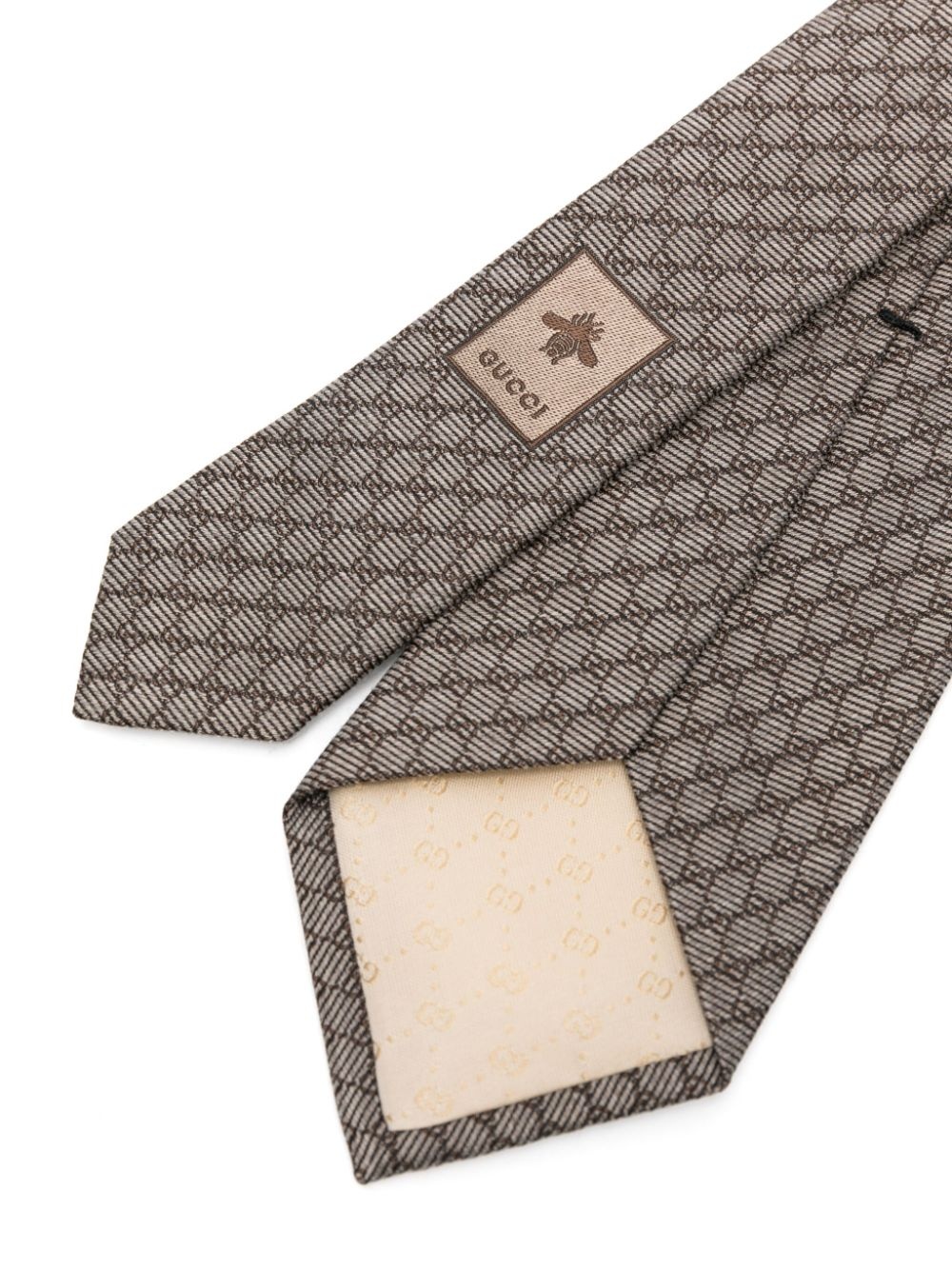 Interlocking G silk-wool tie - 2