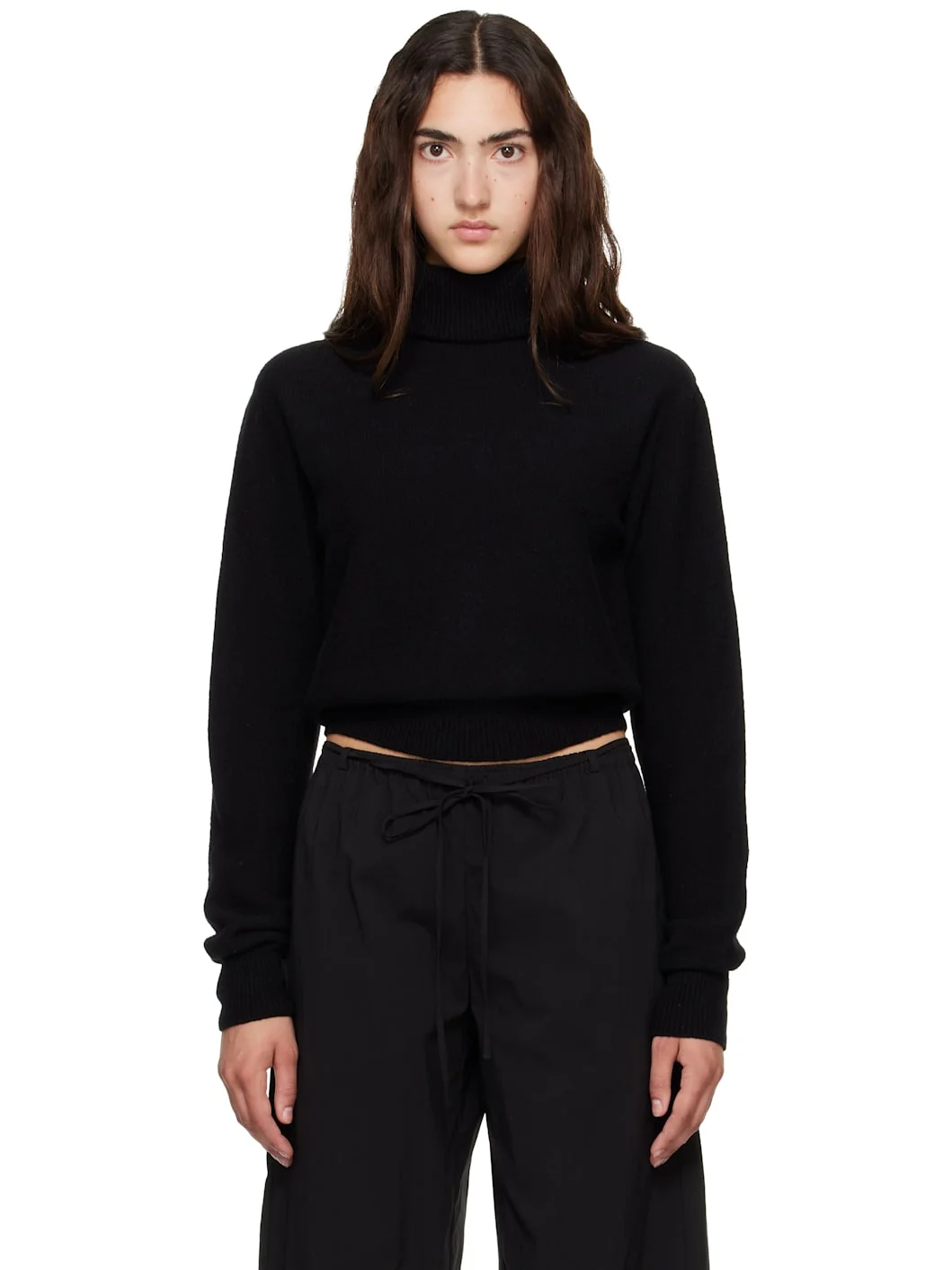Black Tier Turtleneck - 1