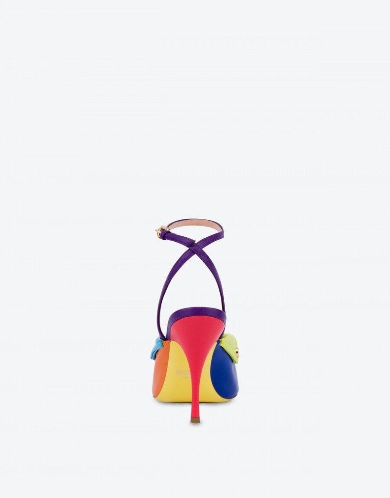 Moschino COLOR BLOCK BIKER SANDALS outlook