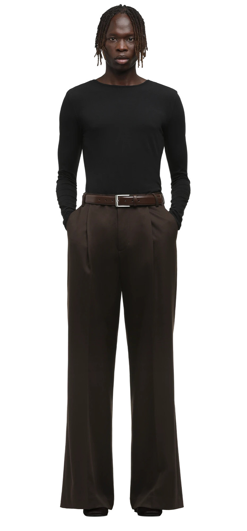 entire studios WIDE PLEATED TROUSER TOBACCO outlook